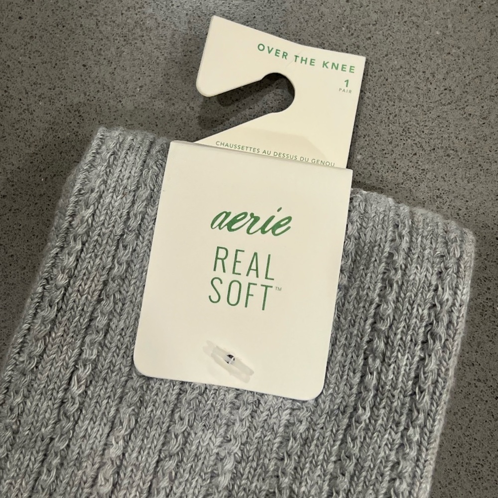 Aerie Over the Knee Sweater Socks